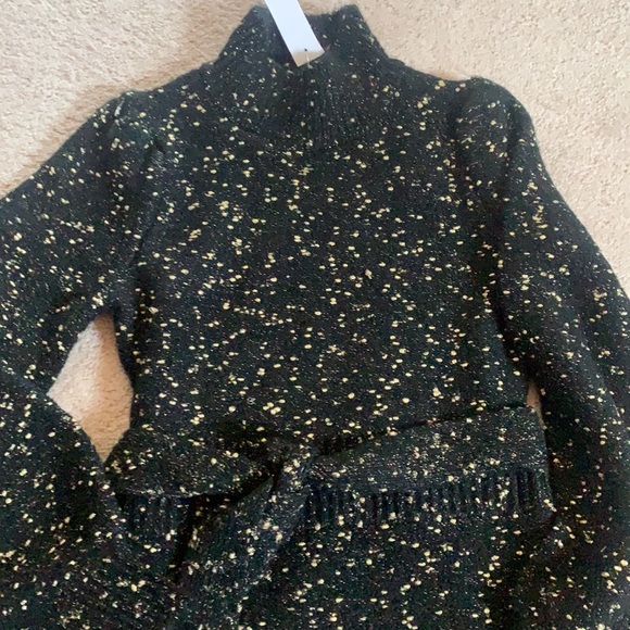 AT Shimmer Mock Nexk Sweater Dress - Picture 3 of 4